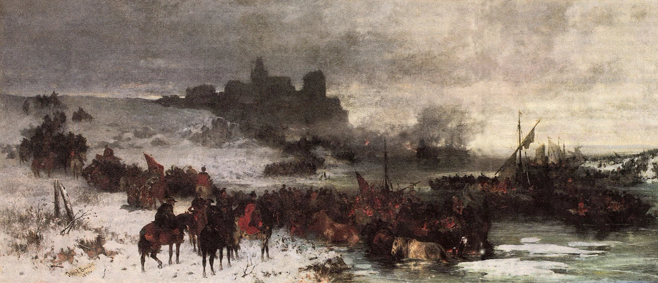 Stefan Czarniecki del Commonwealth polacco - lituano durante la battaglia di Kolding (1658), Museo Nazionale di Varsavia